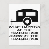 Was im Trailerpark passiert, Bleibe am Postkarte (Vorderseite)