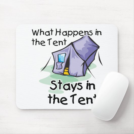 Was im Zelt passiert Mousepad (Mit Mouse)