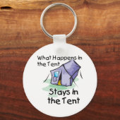 Was im Zelt passiert Schlüsselanhänger (Vorderseite)
