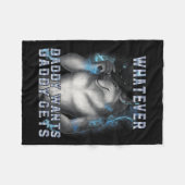 Was immer Daddy Will wird Werewolf Memes Br Fleecedecke (Vorderseite (Horizontal))