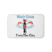 Was immer deine Katzen schwimmt Badematte (Vorderseite)