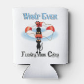 Was immer deine Katzen schwimmt Dosenkühler (Rückseite)