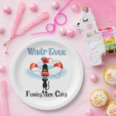 Was immer deine Katzen schwimmt Pappteller (Party)