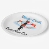 Was immer deine Katzen schwimmt Pappteller (Schrägansicht)