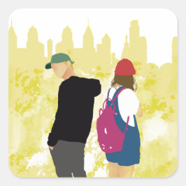 Was immer erforderlich ist - AC Quadratischer Aufkleber