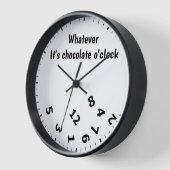 Was immer es ist Schokolade O'clock Funny Clock Uhr (Winkel)