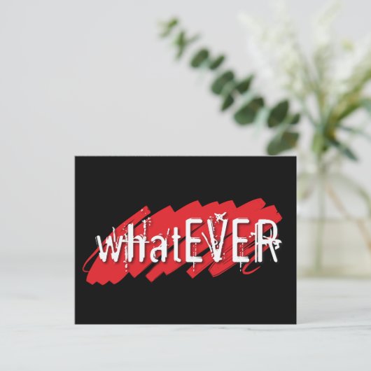 Was immer Postkarte (Stehend Vorderseite)