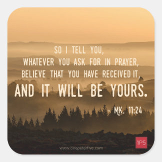 Was immer Sie Gefragt haben... Quadratischer Aufkleber