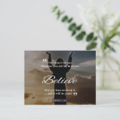 Was immer Sie im Gebet Gefragt haben, glauben Sie. Postkarte (Stehend Vorderseite)