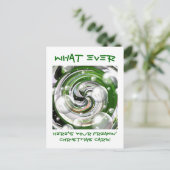 Was immer! Weihnachtskarte Feiertagspostkarte (Stehend Vorderseite)