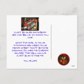 Was immer! Weihnachtskarte Feiertagspostkarte (Rückseite)