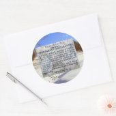 Was in aller Welt hast du mir gekauft! Runder Aufkleber (Umschlag)