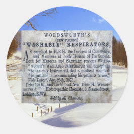 Was in aller Welt hast du mir gekauft! Runder Aufkleber