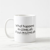 Was in Clinicals geschieht, bleibe in Clinicals Kaffeetasse (Links)
