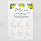 Was in deinem Lemon Brautparty Theme Game (Vorne/Hinten)