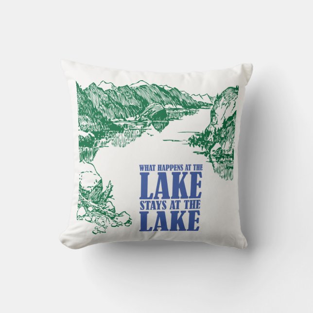 Was in dem See geschieht, bleibe am See-Kissen Kissen (Vorderseite)