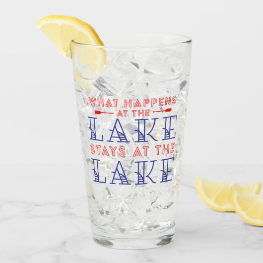 Was in dem See geschieht, bleibe in dem See Glas (Vorderseite Ice)