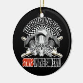 Was in der Bäckerei passiert: Rollende Buttone Keramikornament (Links)