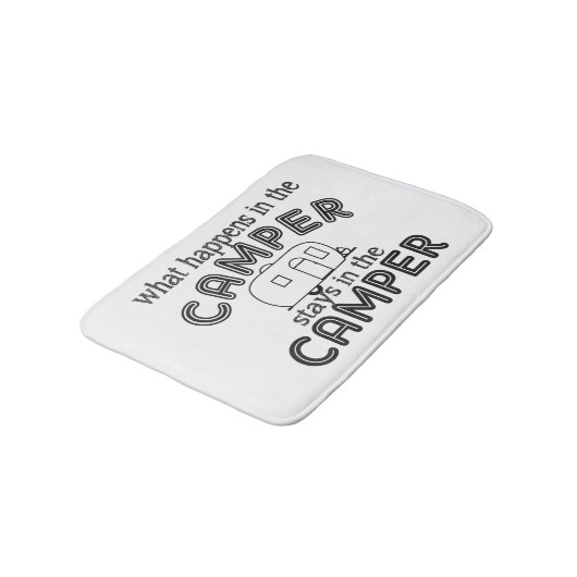 Was in der Camper-Bad-Matte geschieht Badematte (Schrägansicht)