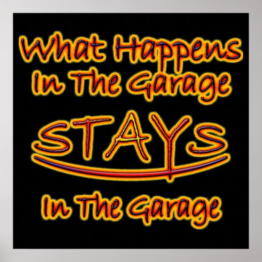 Was in der Garage Bleibe Poster (Vorne)