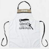 "Was in der Garage passiert" Funny-Handyman-Schürz Schürze (Vorderseite)