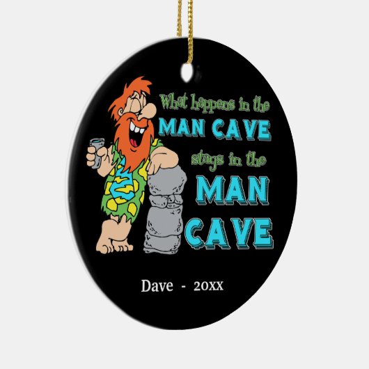 Was in der Mann-Höhlen-Andenken-Verzierung Keramikornament (Rechts)