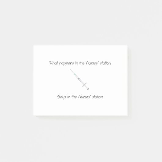 Was in der Station der Krankenschwestern geschieht Post-it Klebezettel (Vorderseite)