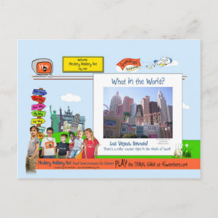 Was in der Welt? Las Vegas! Postkarte