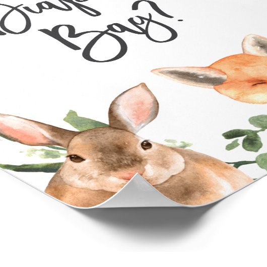 Was in der Windbeutel ist, sagt der Wald. Poster (Ecke)