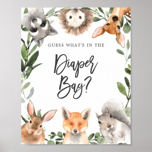 Was in der Windbeutel ist, sagt der Wald. Poster (Vorne)