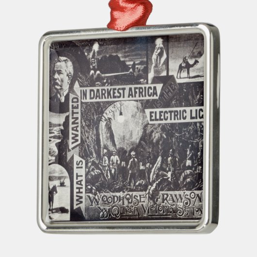 Was in dunkelstem Afrika gewollt wird, ist Ornament Aus Metall (Links)