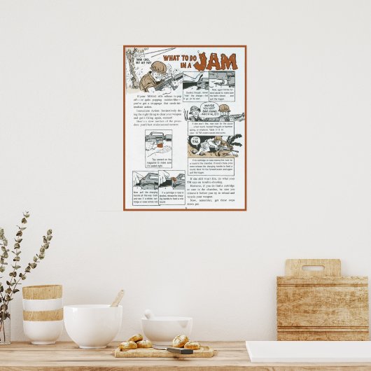 Was in einem Stau zu tun ist Poster (Küche)