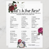 Was in Ihrem Brautparty Spiel Elegant Bur (Vorne/Hinten)