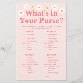 Was in Ihrem Geldbeutel Spiel Pink Daisy Baby Dusc