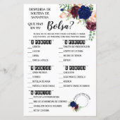 Was in Ihrem Purse Dusche Englisch Spanisch Spiel (Rückseite)