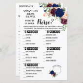 Was in Ihrem Purse Dusche Englisch Spanisch Spiel (Vorne/Hinten)