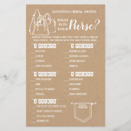 Was in Ihrem Purse rustikale Dusche zweisprachiges