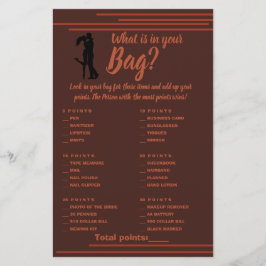 Was in Ihrer Bag Shower Game Card Dark Flyer