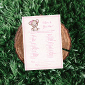 Was in Ihrer Niedlichen Mädchenbärenkarte steckt Einladung