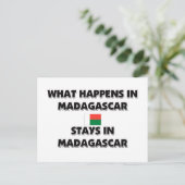 Was in MADAGASCAR Bleibe Postkarte (Stehend Vorderseite)