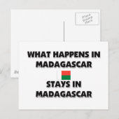 Was in MADAGASCAR Bleibe Postkarte (Vorne/Hinten)