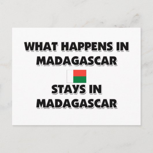 Was in MADAGASCAR Bleibe Postkarte (Vorderseite)