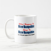 Was in New Hampshire passiert, Bleibe New Hampshir Kaffeetasse (Links)