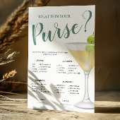 Was in Purse Elegant Bridal Game Einladung