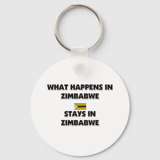 Was in SIMBABWE Bleibe Schlüsselanhänger (Vorderseite)