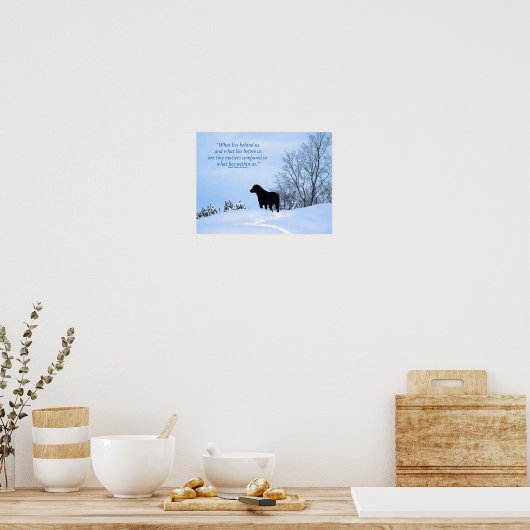 Was in uns steckt - Motivierend Zitat - schwarzes Poster (Küche)