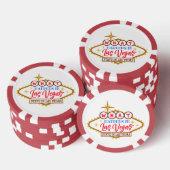 Was in Vegas Bleibe in Vegas Pokerchips (Stapel)