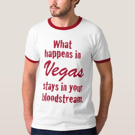 Was in Vegas geschieht T-Shirt (Vorderseite)