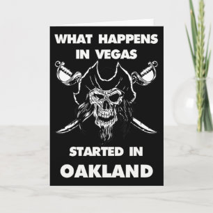 Was in Vegas passiert, begann in Oakland Karte