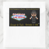 Was in Vegas passiert...beginnt mit Richard!! Rechteckiger Aufkleber (Tasche)